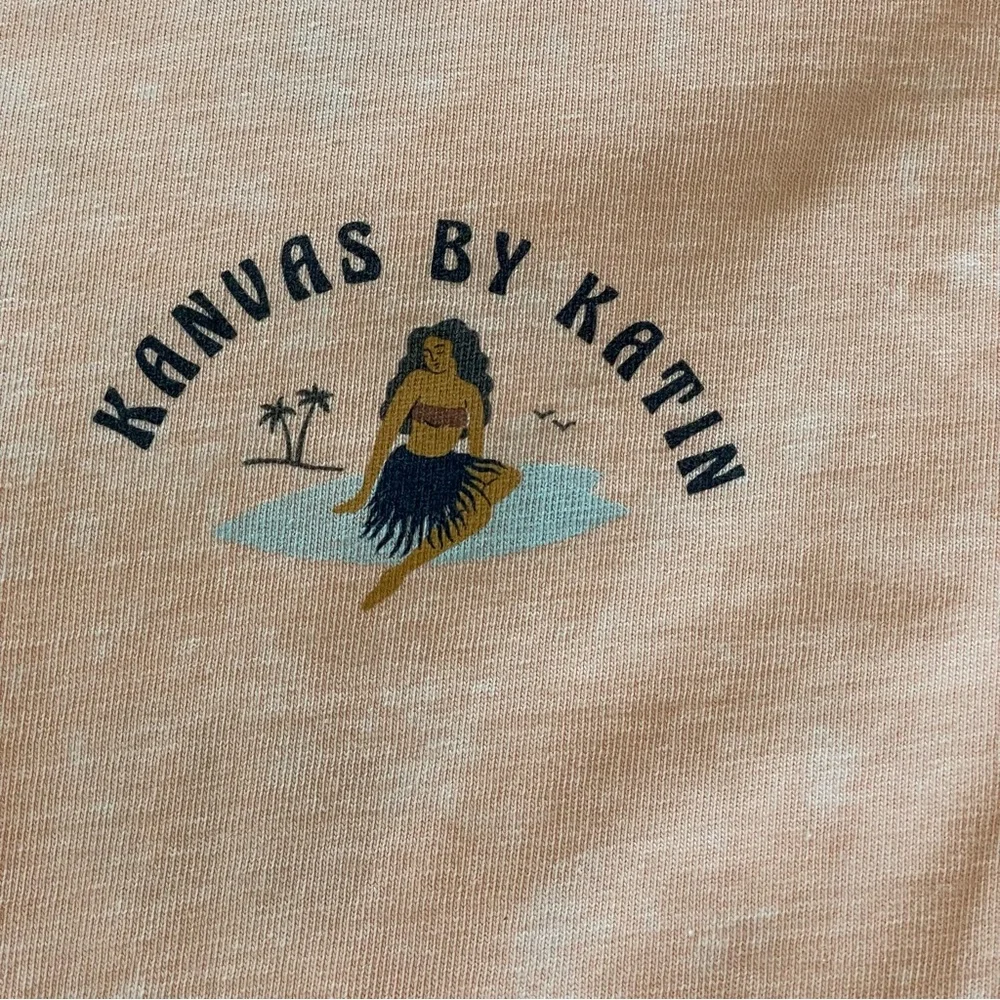 Kanvas By Katin Cherry Blossom Mineral Long Sleeve T-Shirt Size XL Hula Girl - Picture 3 of 6